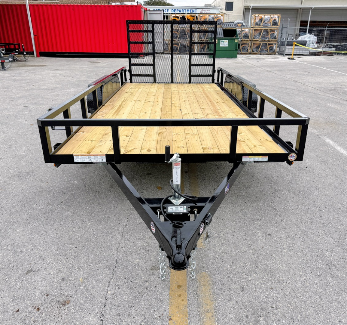 New 2026 Sure-Trac 7X16 Tube Top 7K Utility Trailer
