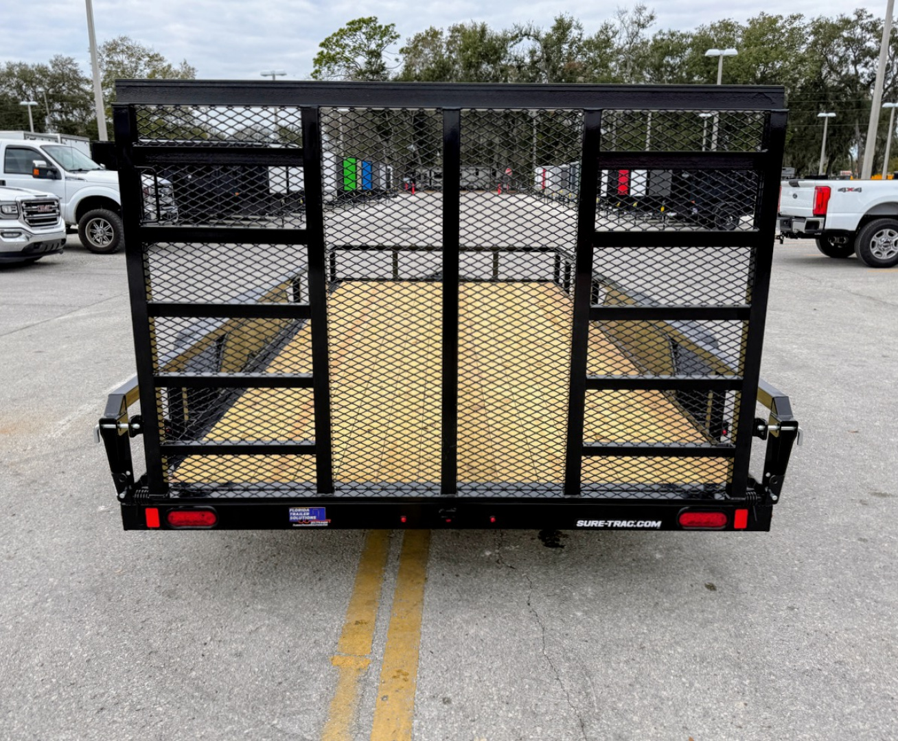 New 2026 Sure-Trac 7X16 Tube Top 7K Utility Trailer