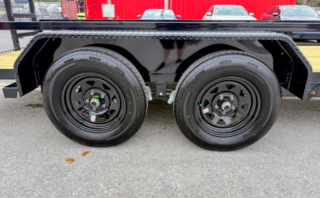 New 2026 Sure-Trac 7X16 Tube Top 7K Utility Trailer