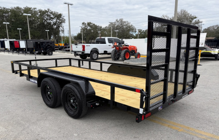 New 2026 Sure-Trac 7X16 Tube Top 7K Utility Trailer