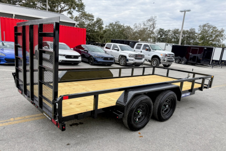 New 2026 Sure-Trac 7X16 Tube Top 7K Utility Trailer