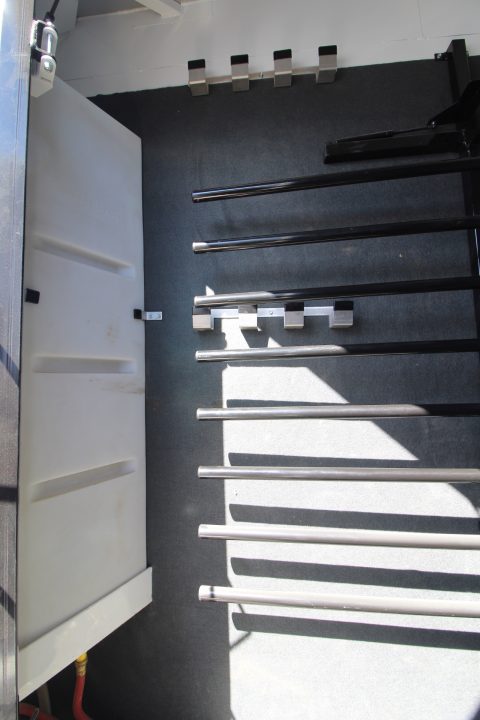 Used 2024 Trails West Sierra 5x5 Comfort pkg. 3 Horse Trailer - Side Tack