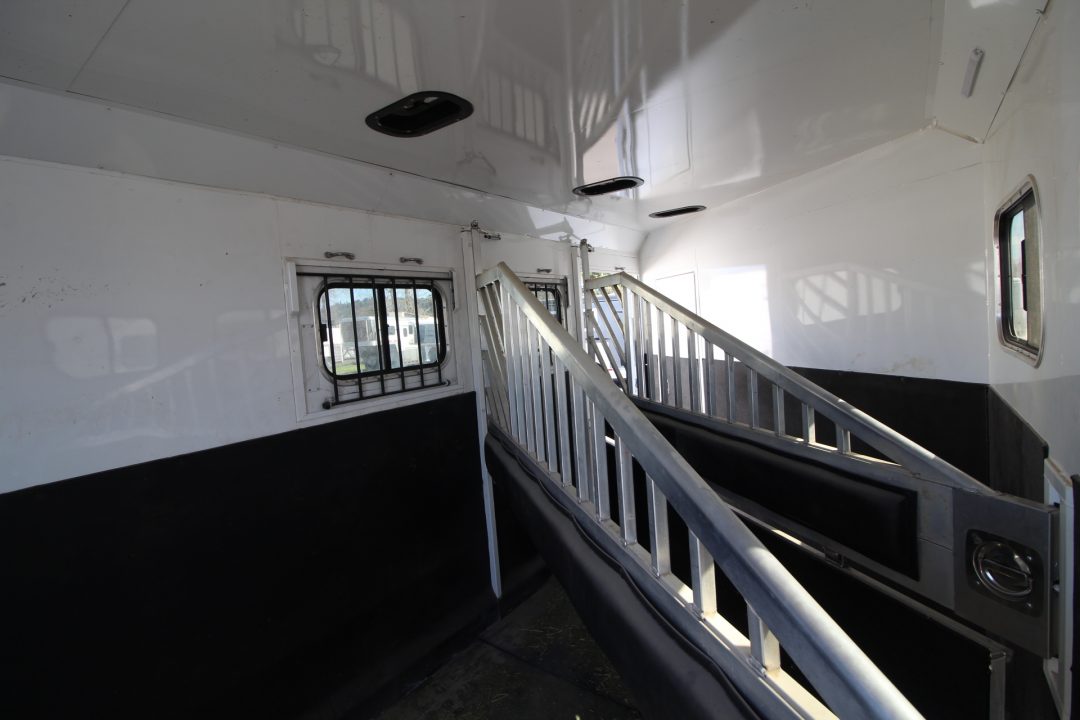 Used 2024 Trails West Sierra 5x5 Comfort pkg. 3 Horse Trailer - Side Tack