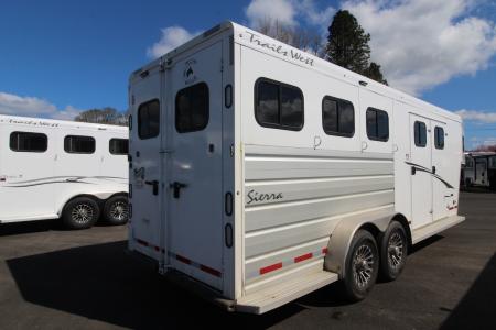 Used 2024 Trails West Sierra 5x5 Comfort pkg. 3 Horse Trailer - Side Tack