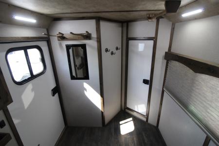 Used 2024 Trails West Sierra 5x5 Comfort pkg. 3 Horse Trailer - Side Tack