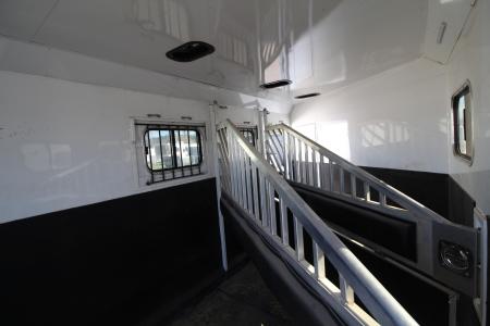 Used 2024 Trails West Sierra 5x5 Comfort pkg. 3 Horse Trailer - Side Tack