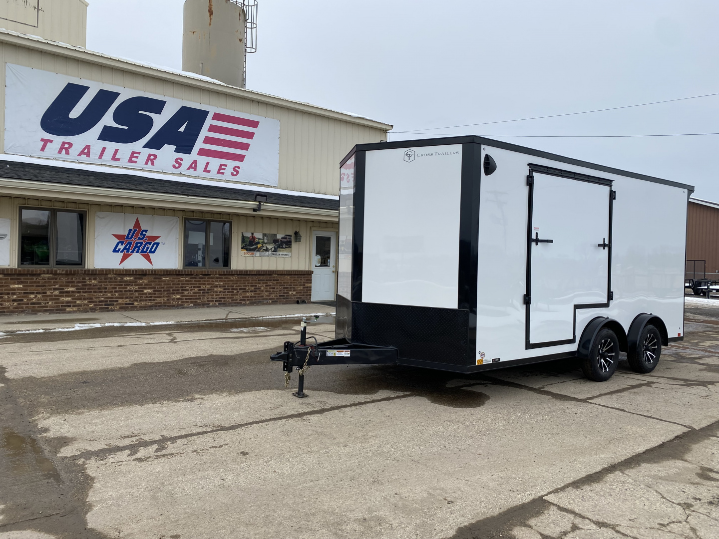 New 2026 Cross Trailers 7.5X16 7k Ramp Door w/Escape Door w/7Ft