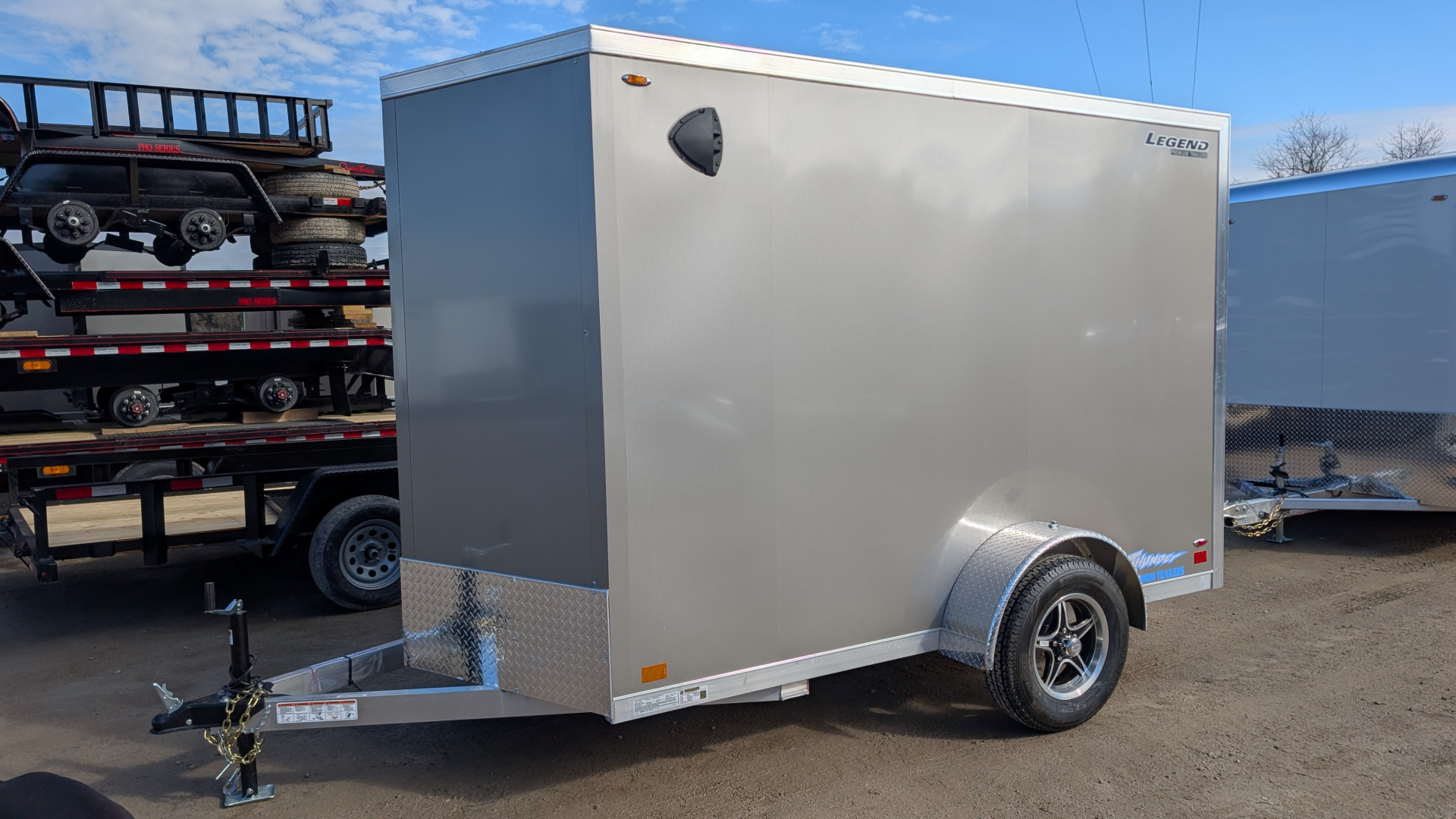 New 2026 Legend 6x10 + 1' V Thunder Cargo Trailer w/ Ramp Door