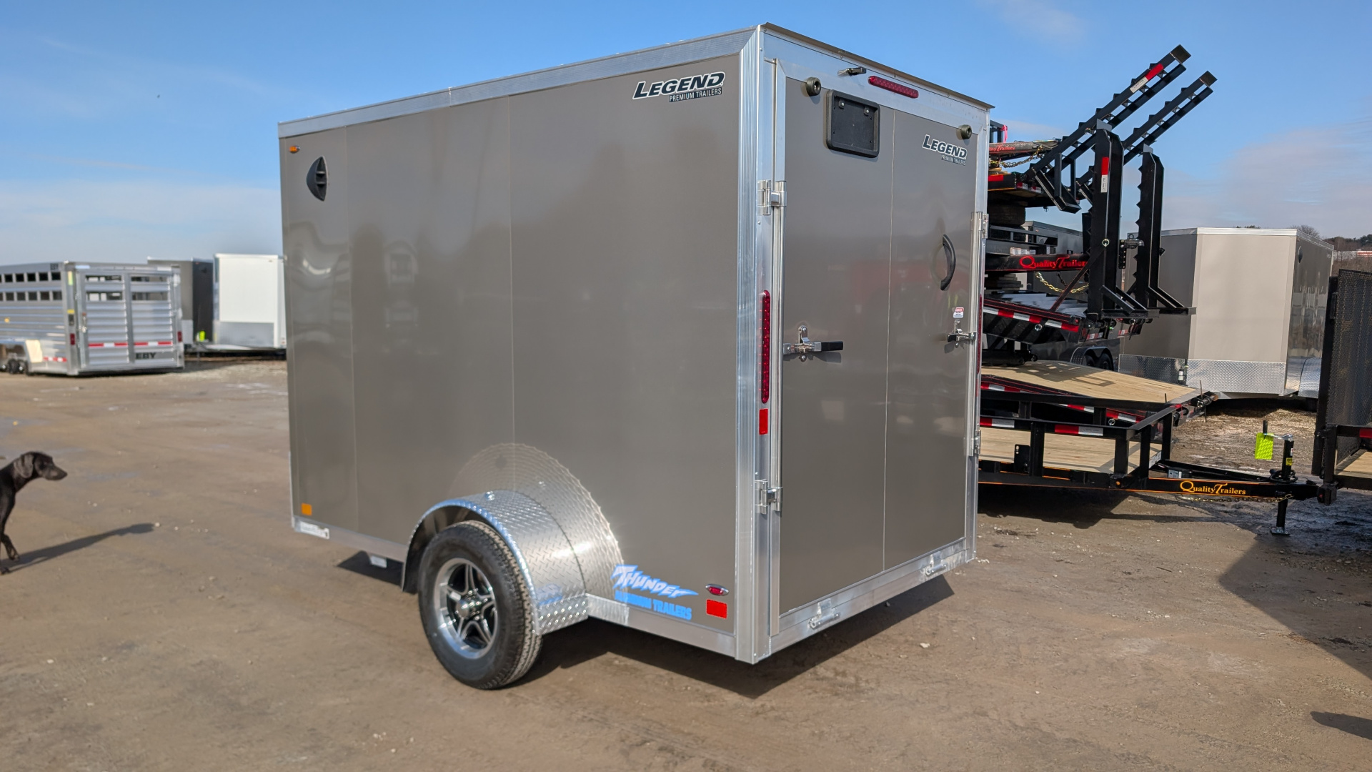 New 2026 Legend 6x10 + 1' V Thunder Cargo Trailer w/ Ramp Door