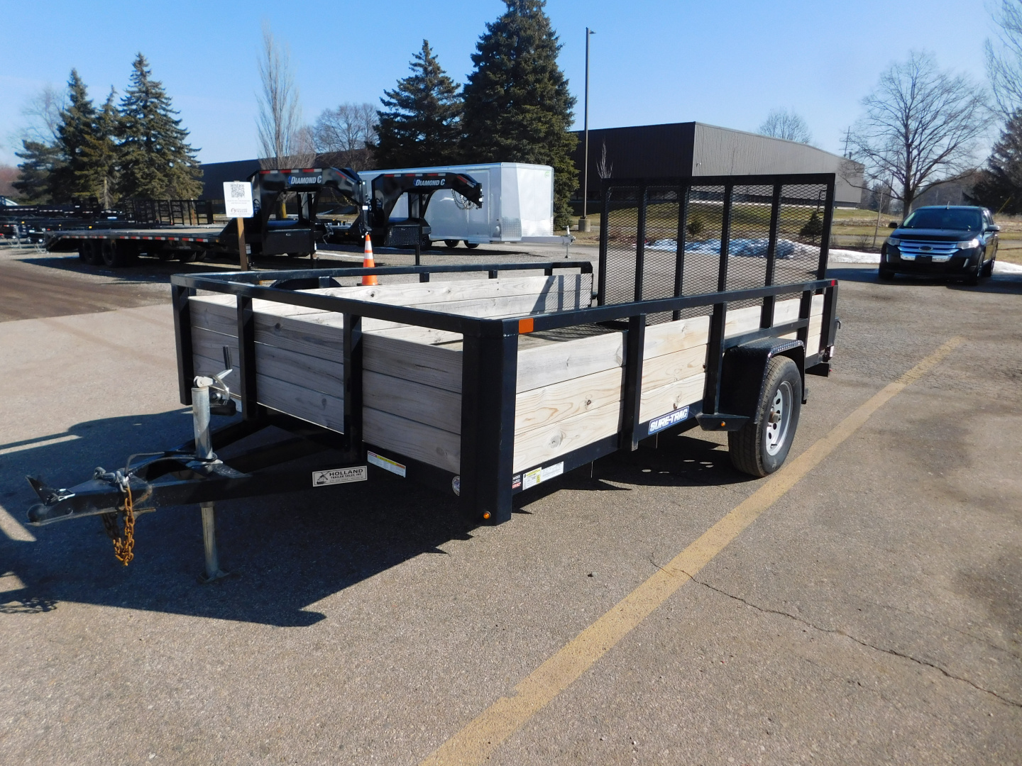 New 2021 Sure-Trac ST8212HST-B-030 Utility Trailer