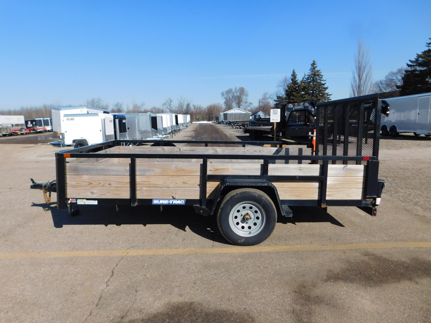 New 2021 Sure-Trac ST8212HST-B-030 Utility Trailer