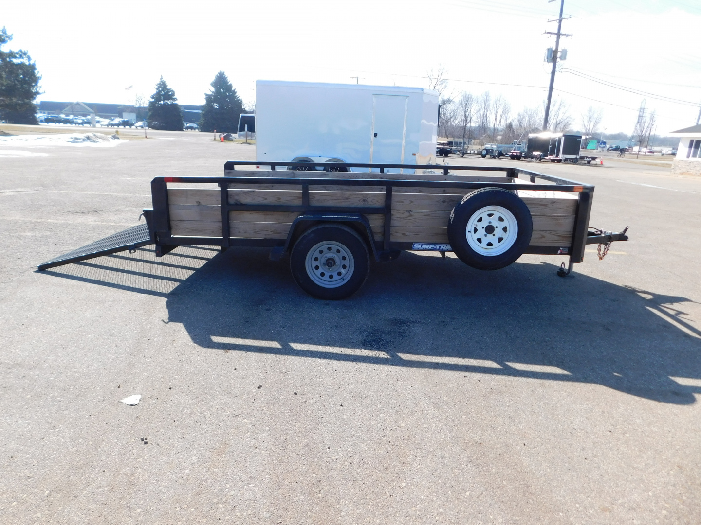 New 2021 Sure-Trac ST8212HST-B-030 Utility Trailer