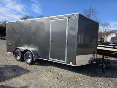 New 2026 US Cargo 7X16 TANDEM AXLE 6' TALL RAMP DOOR DRINGS Cargo / Enclosed Trailer