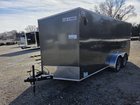 New 2026 US Cargo 7X16 TANDEM AXLE 6' TALL RAMP DOOR DRINGS Cargo / Enclosed Trailer