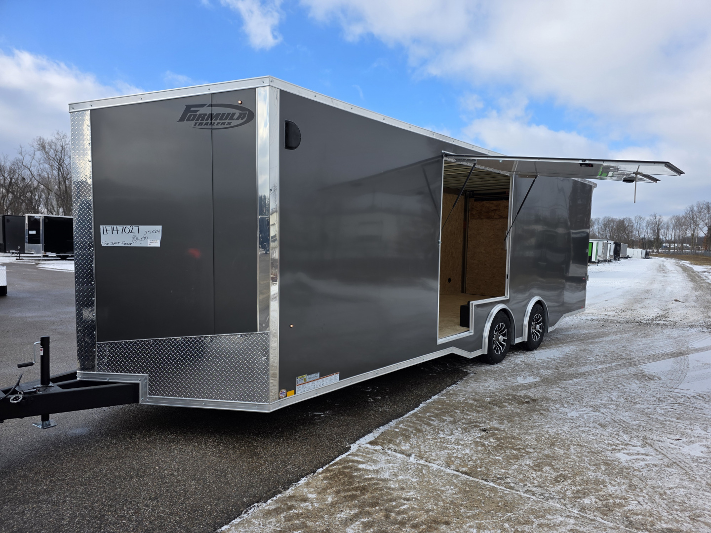 New 2026 Formula Trailers 8.5x24 CAR HAULER WITH ESCAPE DOOR 10K TORSION AXLE 7' INSIDE SXS UTV GOLF CART Cargo / Enclosed Trailer