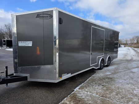 New 2026 Formula Trailers 8.5x24 CAR HAULER WITH ESCAPE DOOR 10K TORSION AXLE 7' INSIDE SXS UTV GOLF CART Cargo / Enclosed Trailer