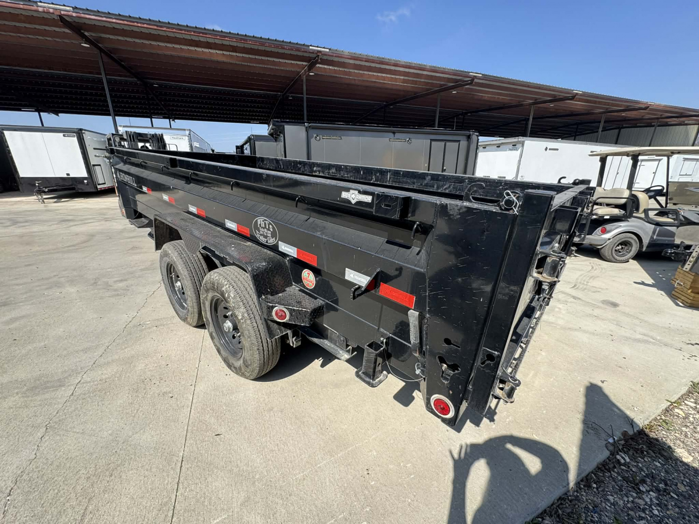 Used USED 2025 Iron Bull 83X16 Dump Trailer HYDRAULIC JACK