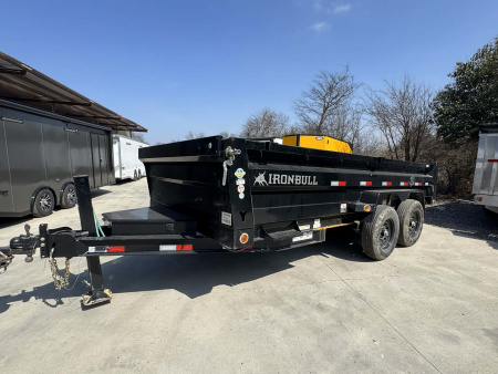 Used USED 2025 Iron Bull 83X16 Dump Trailer HYDRAULIC JACK