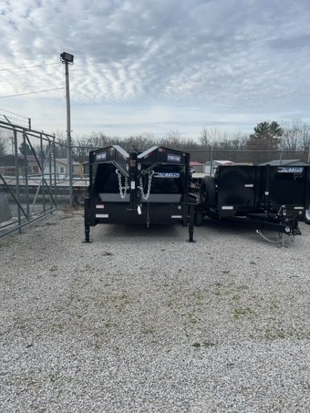 New 2026 Sure-Trac 82x14 16K Telescopic Gooseneck Dump Trailer