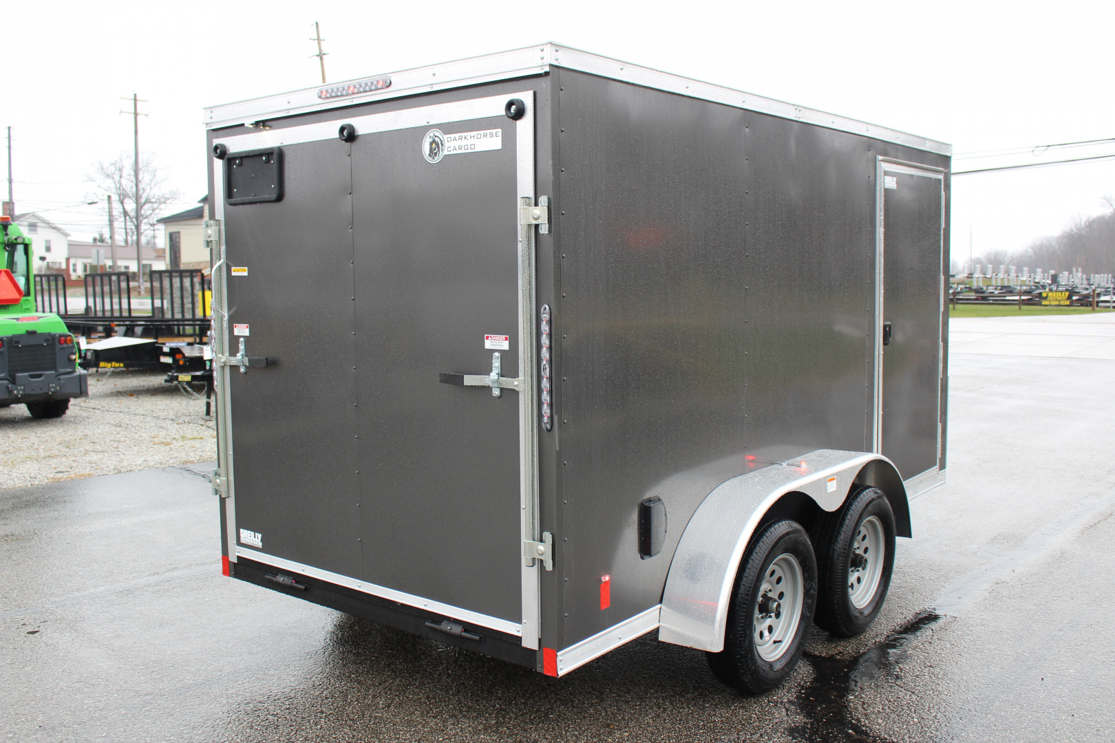 New 2026 Darkhorse Cargo DHW 6' x 12' Enclosed Trailer - REAR RAMP DOOR- 6' Interior Height - 7000# GVW