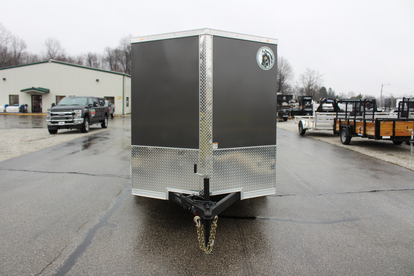 New 2026 Darkhorse Cargo DHW 6' x 12' Enclosed Trailer - REAR RAMP DOOR- 6' Interior Height - 7000# GVW