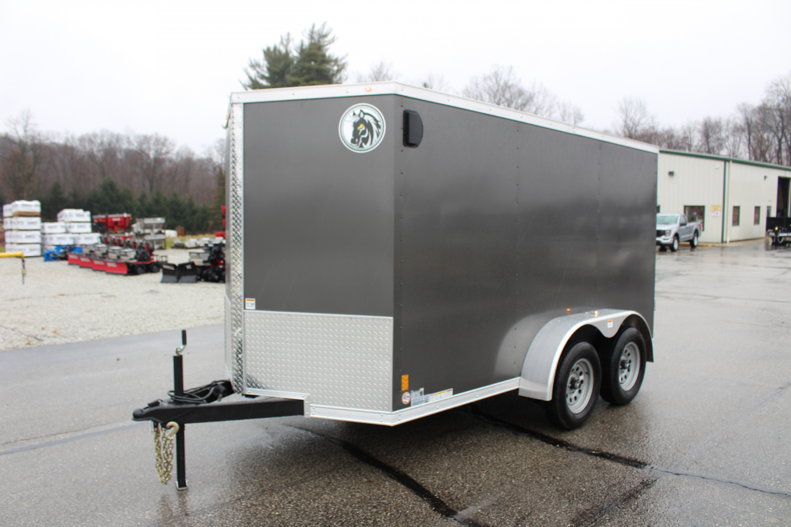 New 2026 Darkhorse Cargo DHW 6' x 12' Enclosed Trailer - REAR RAMP DOOR- 6' Interior Height - 7000# GVW