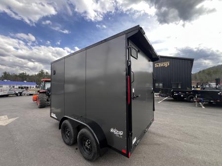 New 2026 Pace American 7x12 + 2ft V nose/ Rear Spoiler/ Polycore / Blackout - 7000GVW