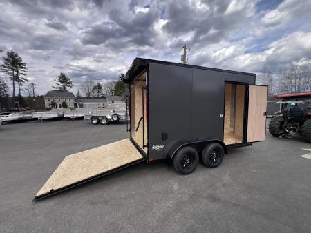 New 2026 Pace American 7x12 + 2ft V nose/ Rear Spoiler/ Polycore / Blackout - 7000GVW