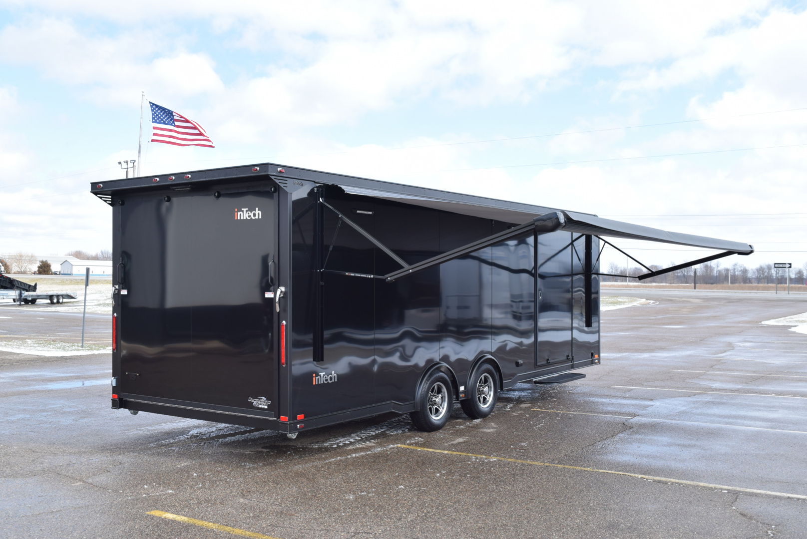 New INTECH 8.5x24 LITE SERIES ALL ALUMINUM RACE HAULER
