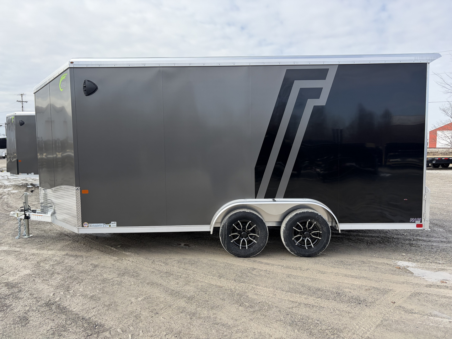 New 2026 NEO Trailers NAM1675TR86 (7.5' X 16') 7K V-Nose Enclosed Motorcycle Trailer