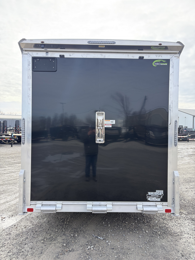 New 2026 NEO Trailers NAM1675TR86 (7.5' X 16') 7K V-Nose Enclosed Motorcycle Trailer