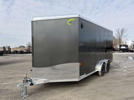New 2026 NEO Trailers NAM1675TR86 (7.5' X 16') 7K V-Nose Enclosed Motorcycle Trailer