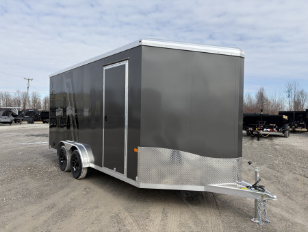 New 2026 NEO Trailers NAM1675TR86 (7.5' X 16') 7K V-Nose Enclosed Motorcycle Trailer