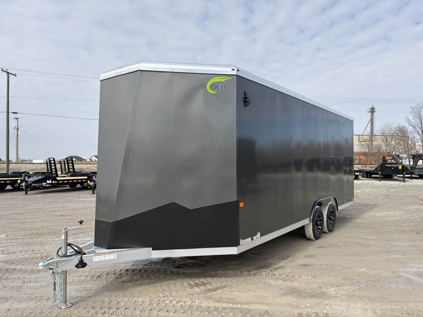 New 2026 NEO Trailers NAUX2085R12 (8.5' X 20') 9.9K V-NOSE Car / Racing Trailer