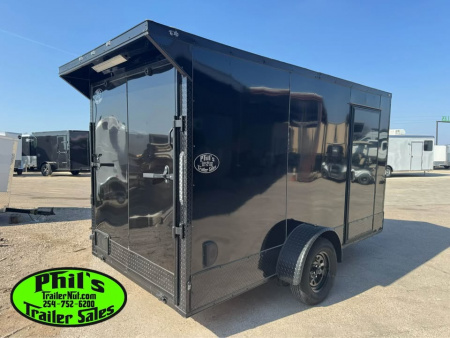 New 6X12 Cargo / Enclosed Trailer UPGRADED .080 SCREWLESS EXTERIOR & REAR WING