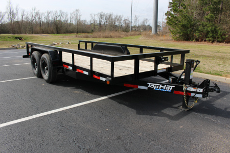 New 2026 Top Hat Trailers 16'X83" HT-14 W/5' SLIDE IN RAMPS Equipment Trailer