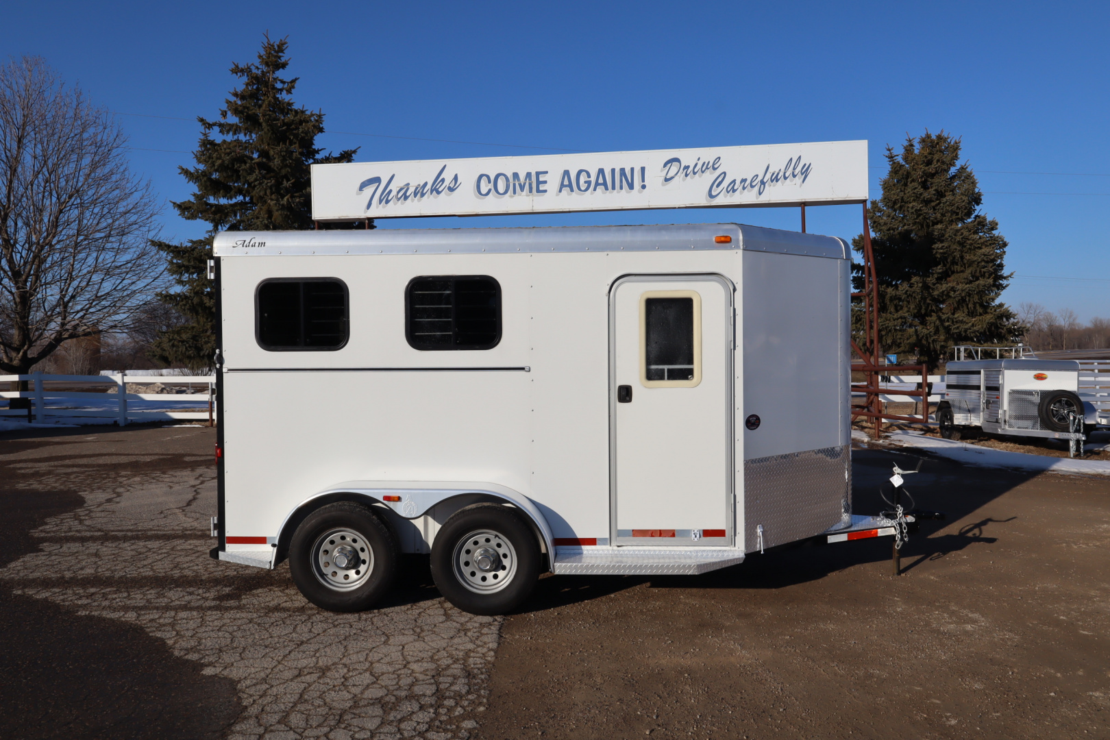 Used 2011 Adam 2 Horse BP Horse Trailer