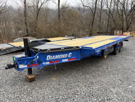 New 2026 Diamond C DET208 DECK OVER POWER TILT TRAILER 102” X 22’ HYDRO JACK, SOLAR CHARGER & WIRELESS REMOTE