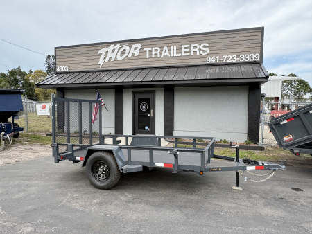 New 2026 5X10 SA WITH COBRA LINED DECK AND RAMP Utility Trailer