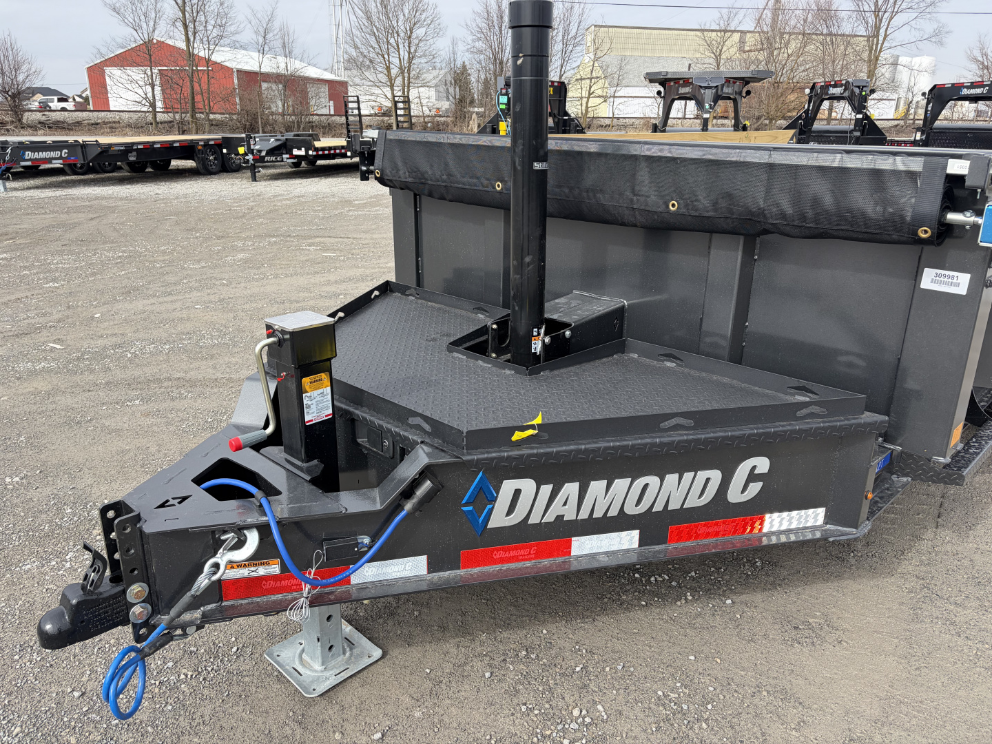 New 2026 Diamond C Trailers LPT207L14X82 (82" X 14') 15.5K Telescopic Dump Trailer