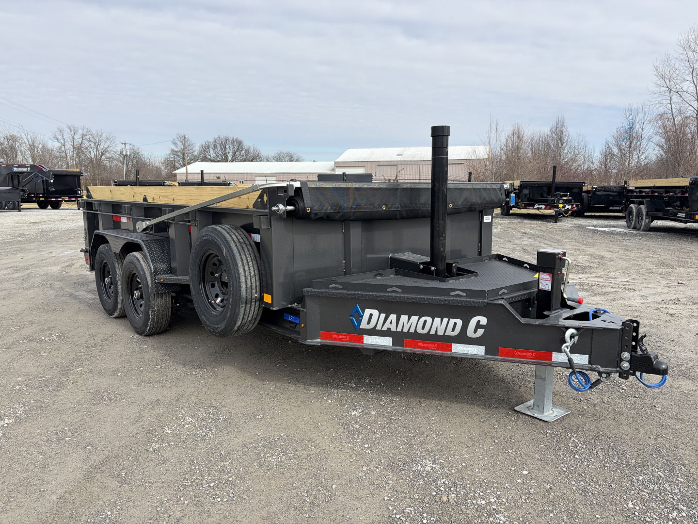 New 2026 Diamond C Trailers LPT207L14X82 (82" X 14') 15.5K Telescopic Dump Trailer