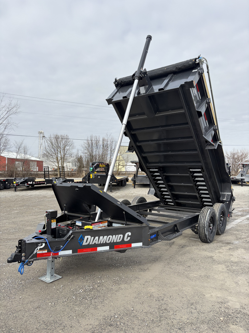 New 2026 Diamond C Trailers LPT207L14X82 (82" X 14') 15.5K Telescopic Dump Trailer
