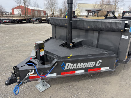 New 2026 Diamond C Trailers LPT207L14X82 (82" X 14') 15.5K Telescopic Dump Trailer