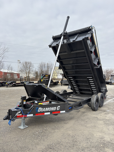 New 2026 Diamond C Trailers LPT207L14X82 (82" X 14') 15.5K Telescopic Dump Trailer