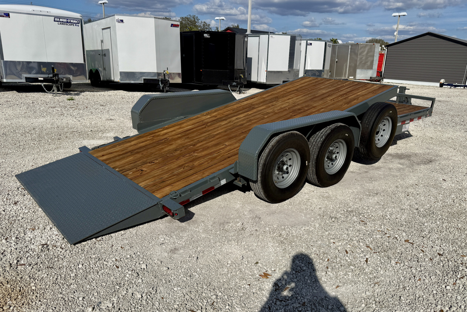 Used 2023 Sure-Trac 7x16+4 Tilt Bed Equipment Trailer 14K
