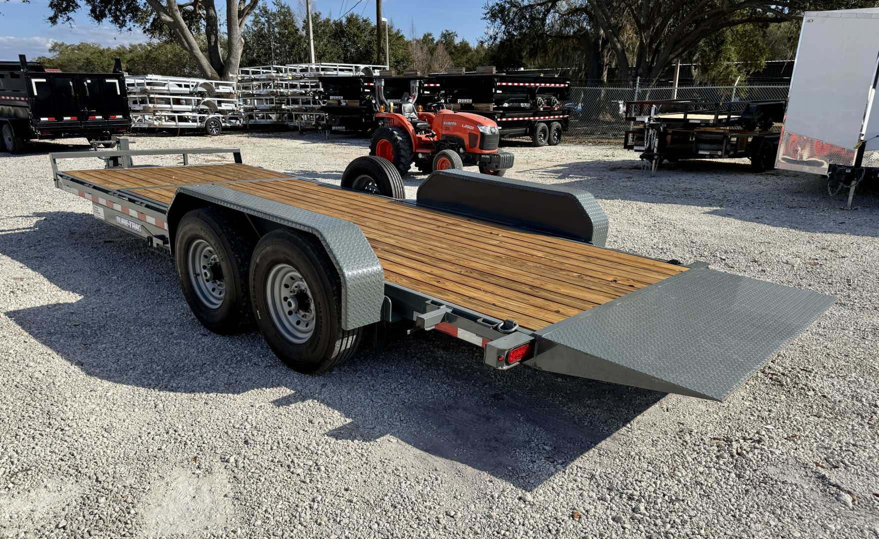 Used 2023 Sure-Trac 7x16+4 Tilt Bed Equipment Trailer 14K