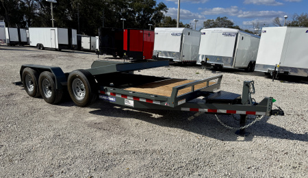 Used 2023 Sure-Trac 7x16+4 Tilt Bed Equipment Trailer 14K