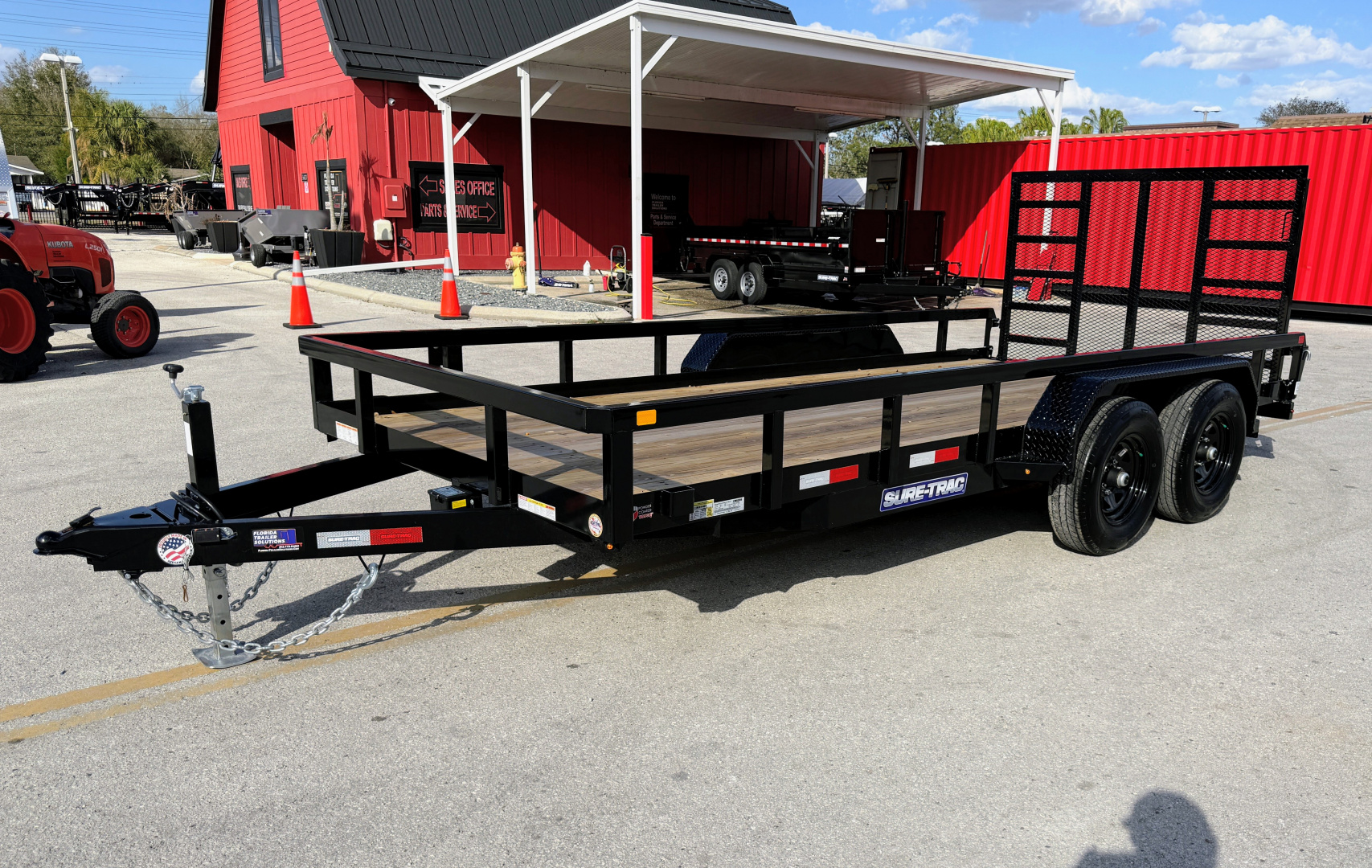 New 2026 Sure-Trac 7x16 Tube Top 10K Utility Trailer