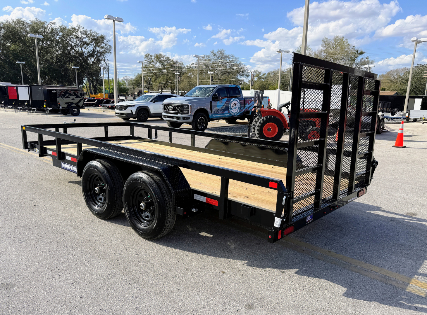 New 2026 Sure-Trac 7x16 Tube Top 10K Utility Trailer