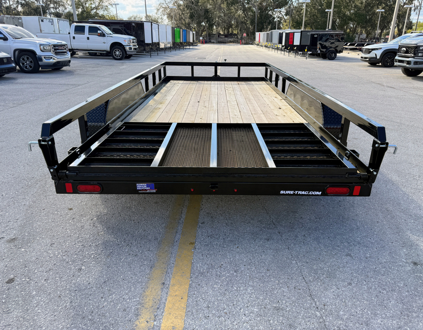 New 2026 Sure-Trac 7x16 Tube Top 10K Utility Trailer